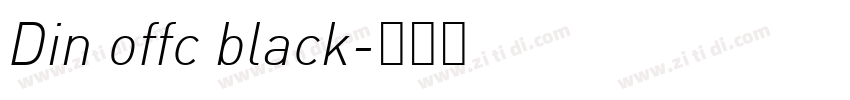 Din offc black字体转换